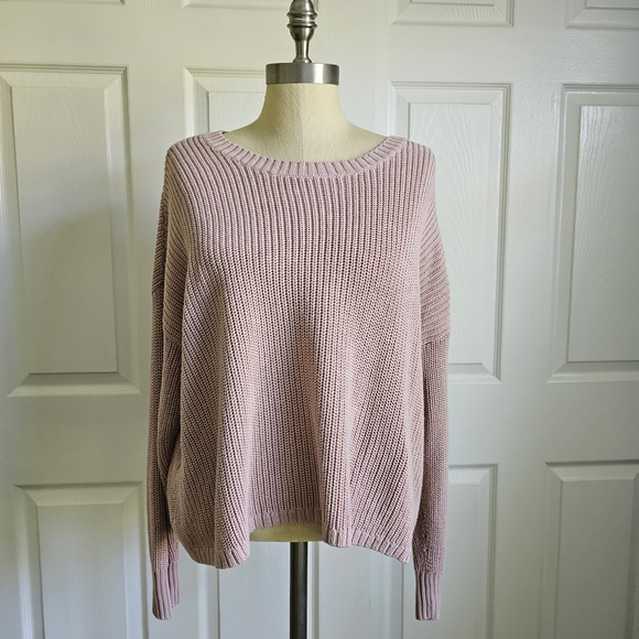 Torrid Blush Cropped Knit Sweater - Picture 1 of 7